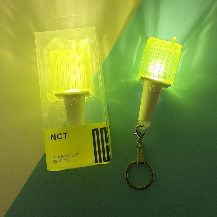 Kpop мини вентилятор светильник stick брелок EXO NCT освещение концертов палочка