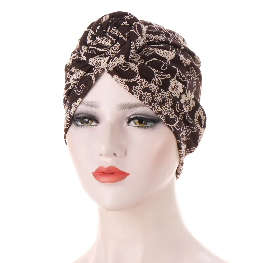 

European and American fashion printed headgear spiral snail headgear headtie