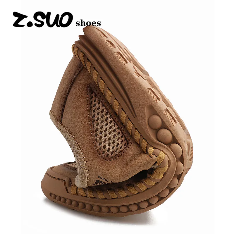 

Summer leisure sports men's shoes breathable flat men's net shoes large size handmade casual single shoes trend men's shoes