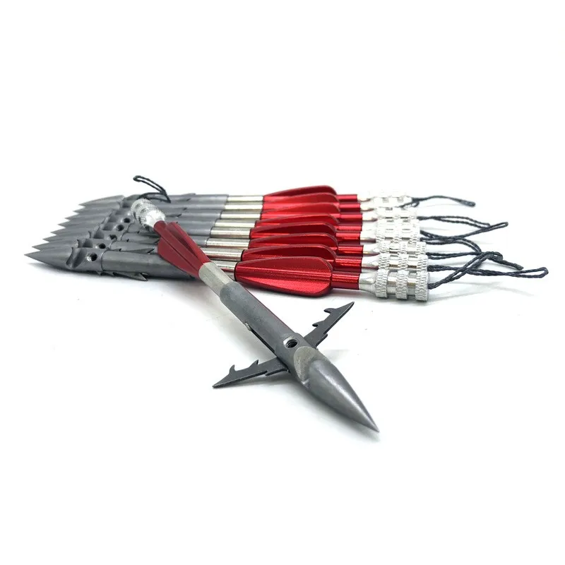 1 шт., Deepwater, из нержавеющей стали, с широкими головками, стрела, Рогатка, катапульта, Дротика, Охотничья стрельба, рыбалка, Рогатка, рыболовные стрелы - Топ товаров с Али
