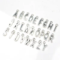 20 pcs double side alphabet a b c z letter tag charm pendant initials jewelry making diy handmade craft wholesale