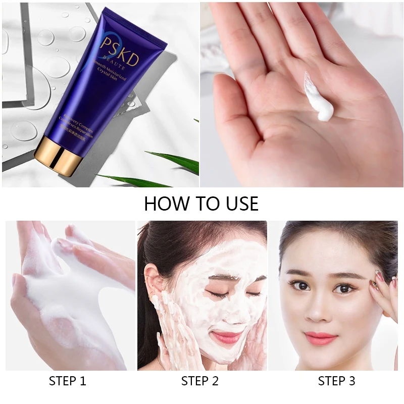 Facial Cleanser Deep Cleansing Hydrating Oil-control Remove Blackheads Exfoliating Shrinking Pores Face Wash | Красота и здоровье
