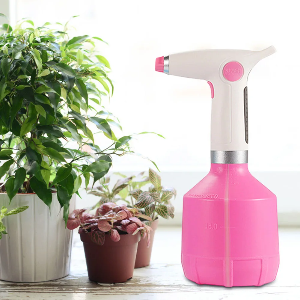 

1000ml Electric Flower Plant Watering Can Pot Household Cleaning Tool Equipment for Garden Sprinkler Spraying Bottle