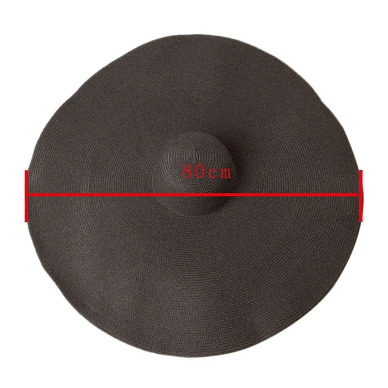 

Sun Protection Super Wide Straw Caps Brim Sun Hat Summer Beach Anti-UV Sun Protection Foldable Large Cover Cap