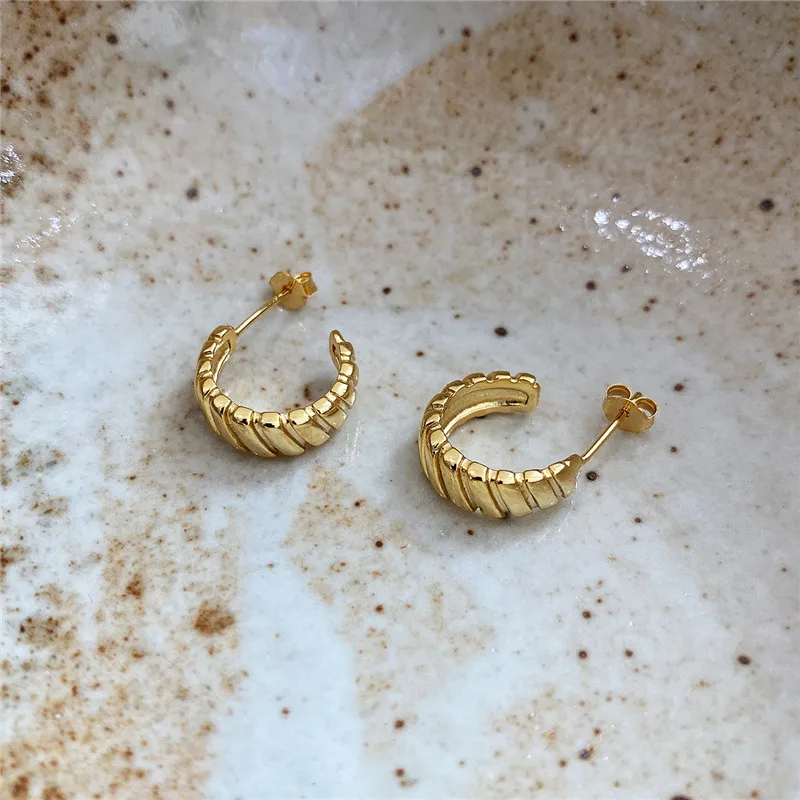 WOOZU в Корейском стиле из натуральной 925 стерлингового серебра Французский твист