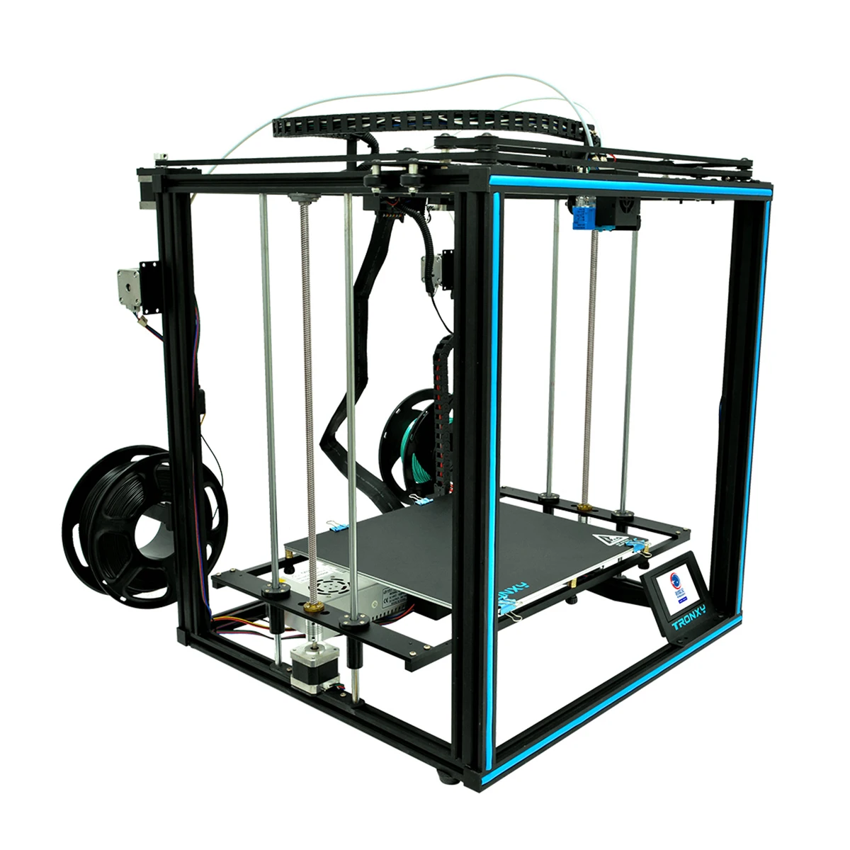 Online Tronxy X5SA-2E Hohe Präzision 3D Printe Große Druck Größe Mit 3,5 Zoll Farbe Touchscreen Print Filament Erkennung Auto Nivellierung