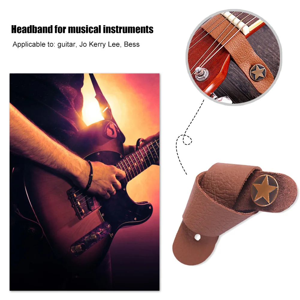 gitarre neck strap gitarre strap leder kopf gürtel halter taste safe lock ukulele bass folk akustische elektrische gitarre zubehör free glob