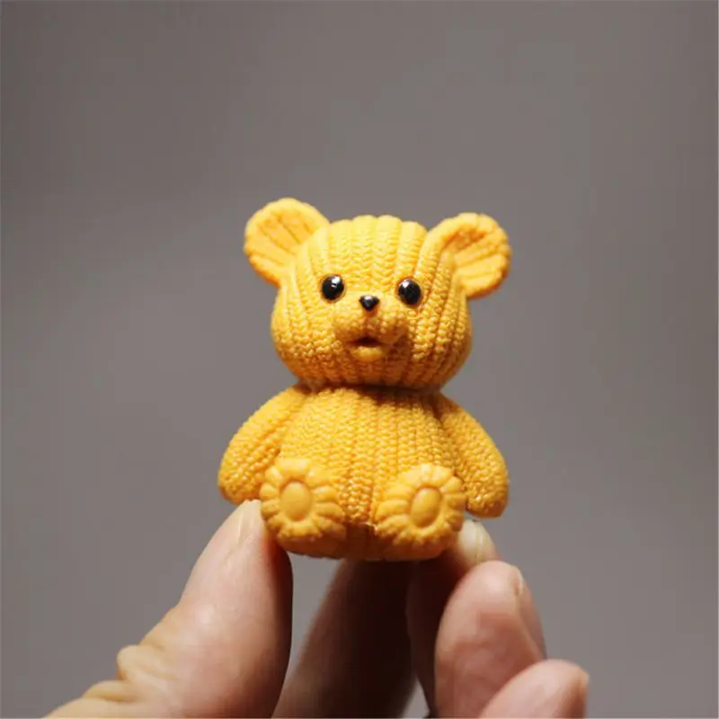 

Popular Party Home Decoration Accessories Cute Plastic Tedy Bear Miniature Fairy Easter Animal Garden Figurines Ho