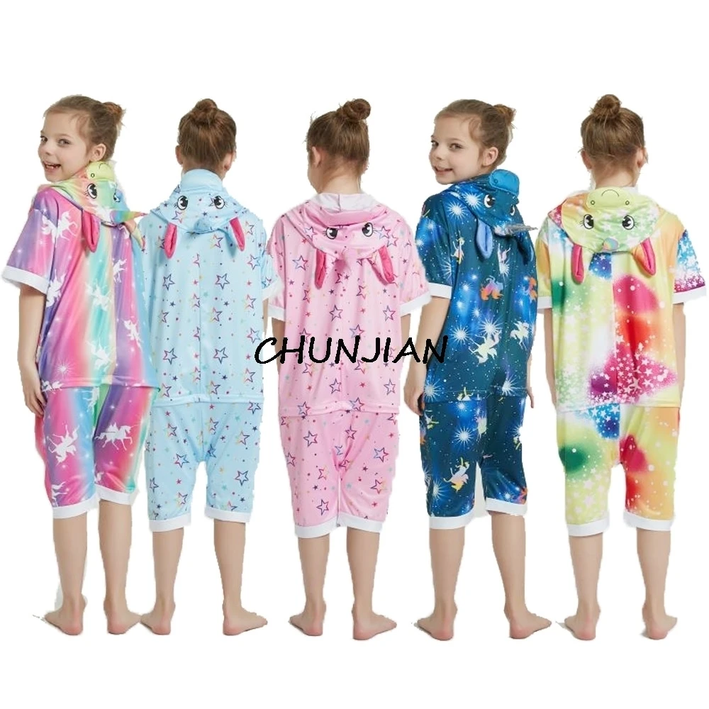 Кигуруми пижамы для мамы и детей комбинезон милая цельная Пижама пижама с