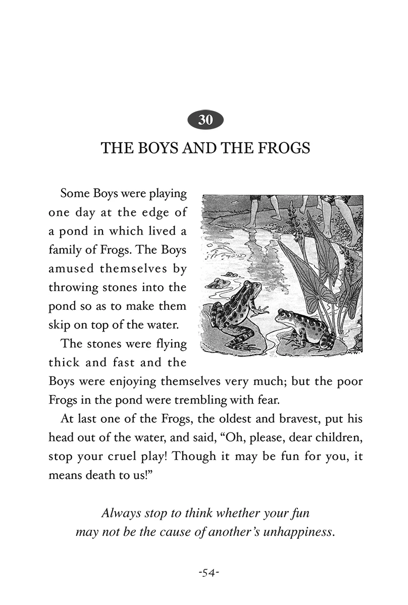

Kids Boy Girl Educational English reading book Aesop's Fables (English Reading Version) [THE AESOP FOR CHILDREN]