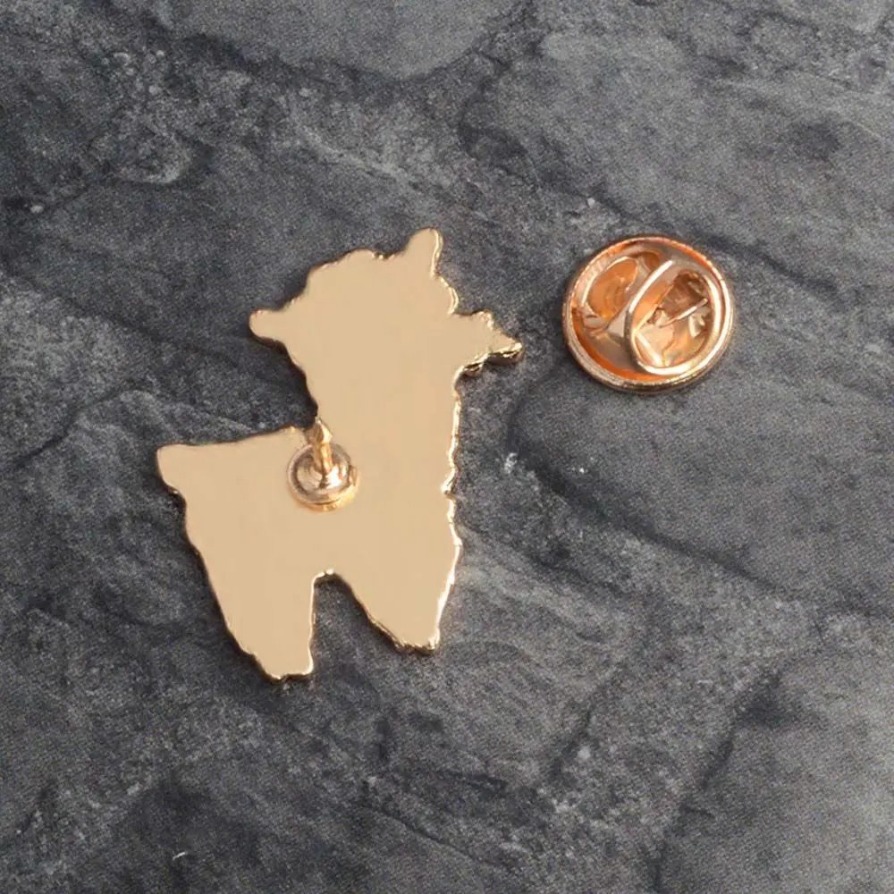 Эмалированная брошь в виде милой альпаки с маленькой овечкой булавка для