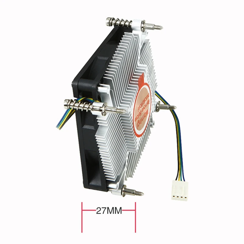 PWM Temperature Control CPU Cooler HTPC Mini Case Intelligent Silent Cooling Fan | Дом и сад