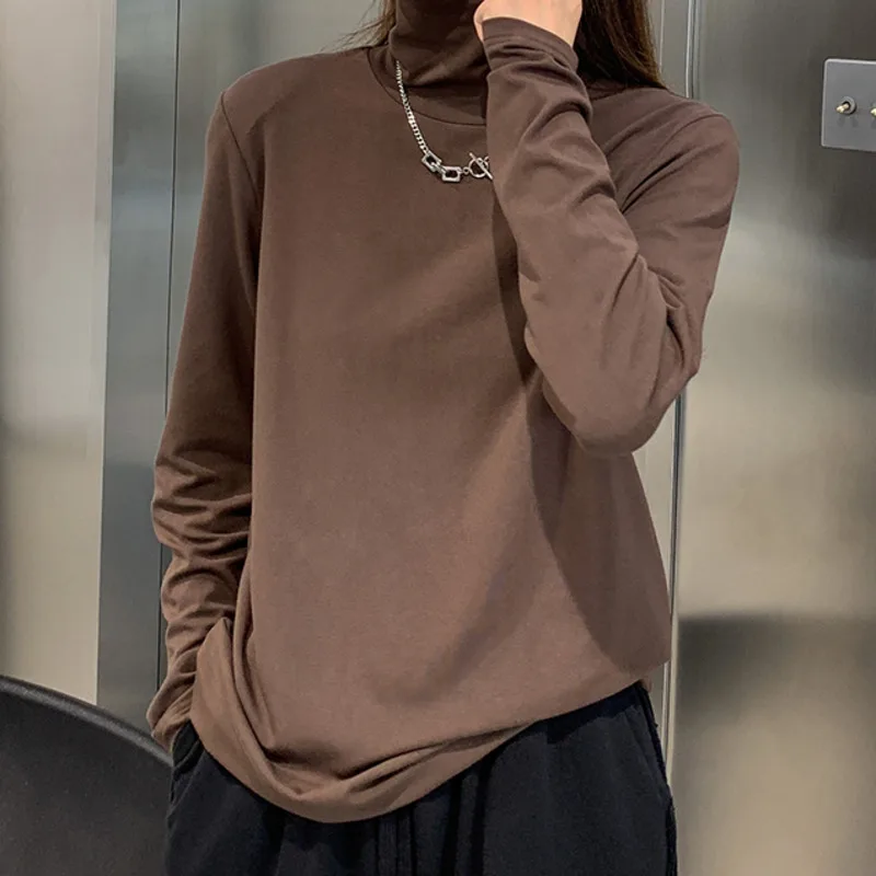 

autumn and winter skin friendly and comfortable high collar bottomed shirt women's inner
