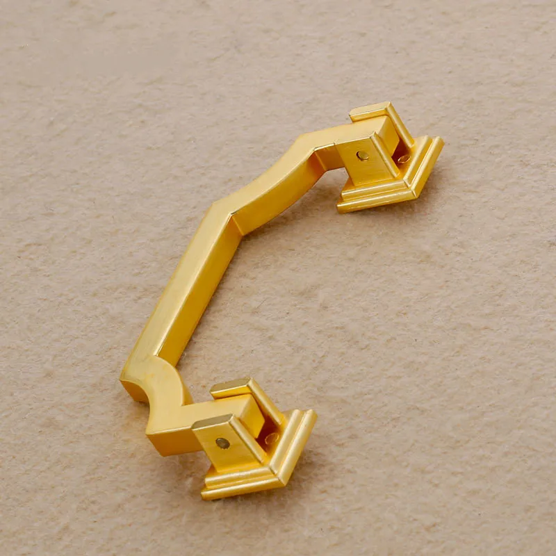 

Chinese style Vintage Imitation brass door handle drawer pull for interior knob Cabinet Furniture Hardware