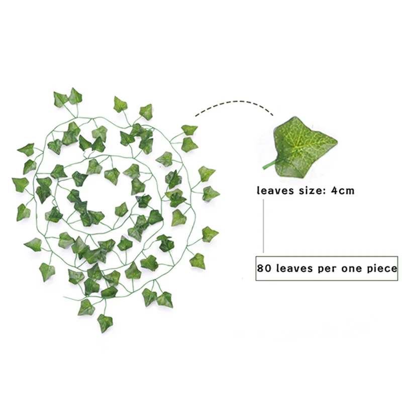Искусственные листья плюща Подвесные Растения искусственная фотогирлянда