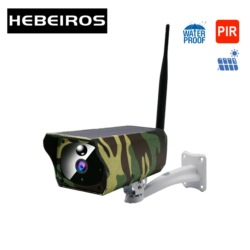Hebeiros солнечная батарея IP Wifi камера 1080 P уличная IP67 водонепроницаемая Охотничья