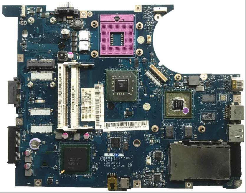 

KEFU For Lenovo Y550 Notebook Motherboard KIWB1/B2 LA-4602P PGA478 GM45 GPU GT240M DDR3 100% Test Work Free CPU