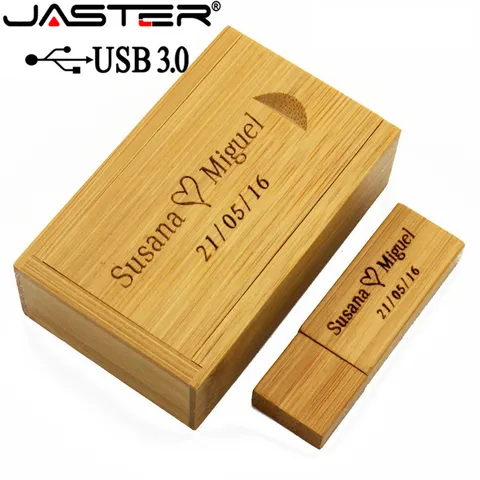 USB-флеш-накопитель JASTER, 4/8/16/32/64 ГБ, деревянный клен