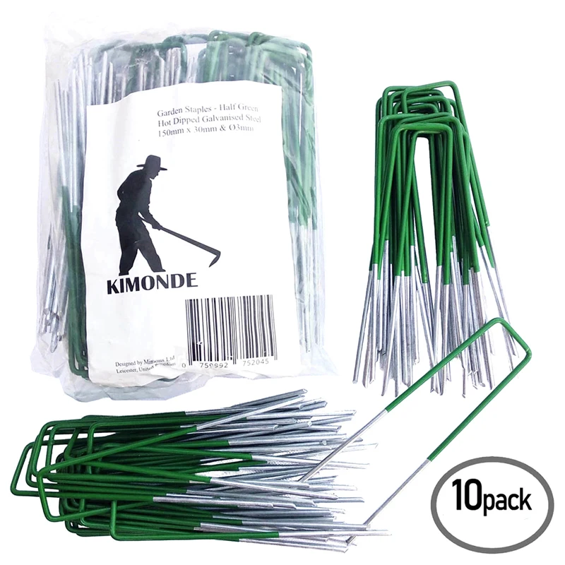 Оцинкованные прищепки u образные садовые для сада травы газона Садовые