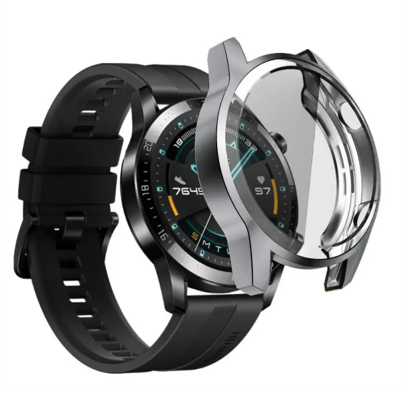 Защитный чехол для Huawei watch GT 2 46 мм мягкий ТПУ на весь экран Gt защитная крышка часов