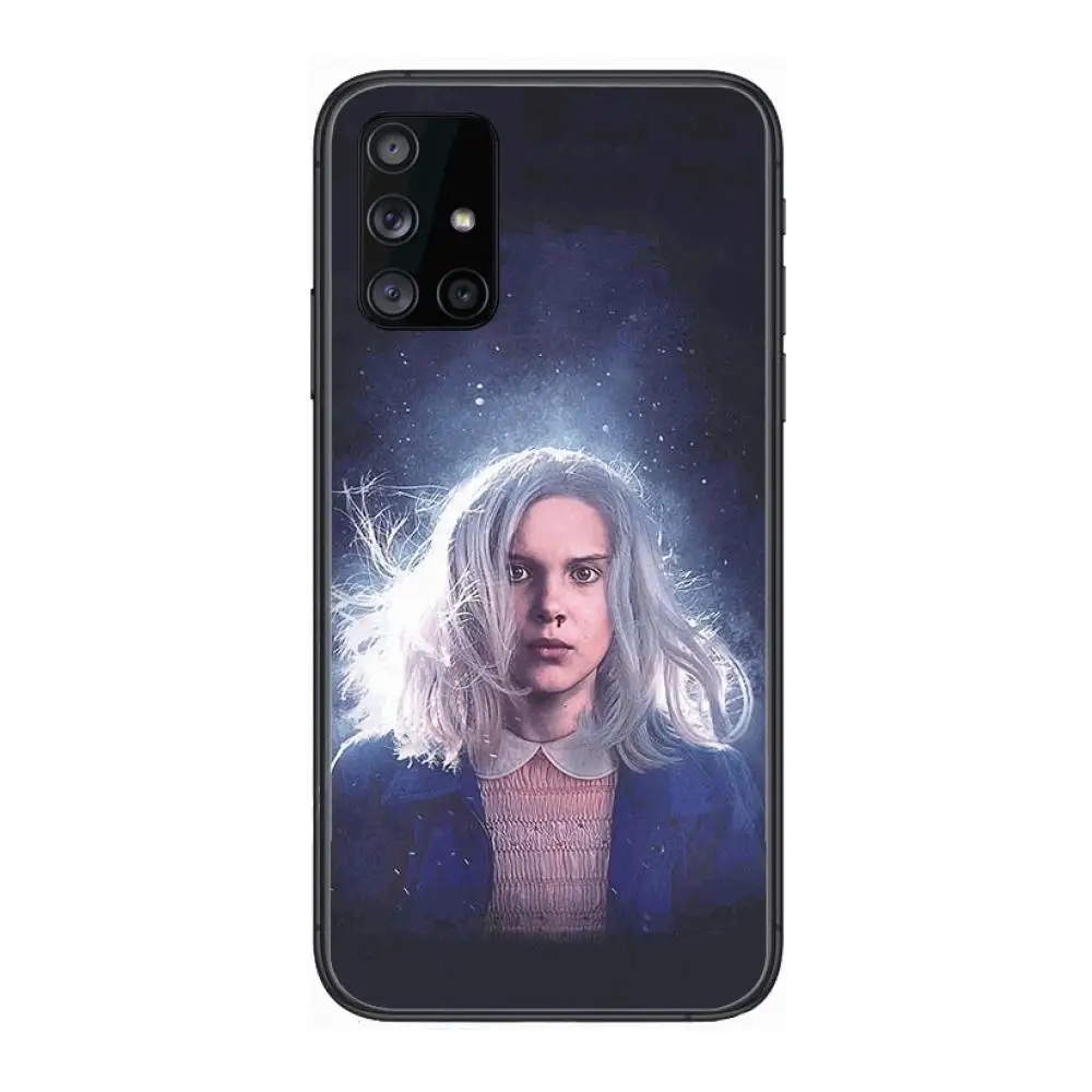 

Stranger Things style Phone Case Hull For Samsung Galaxy A 90 50 51 20 71 70 40 30 10 80 E 5G S Black Shell Art Cell Cover