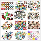 Стеклянные кабошоны для браслетов, 50 шт.лот, 12 мм