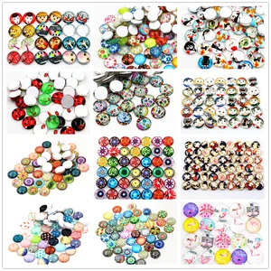 Стеклянные кабошоны для браслетов, 50 шт.лот, 12 мм