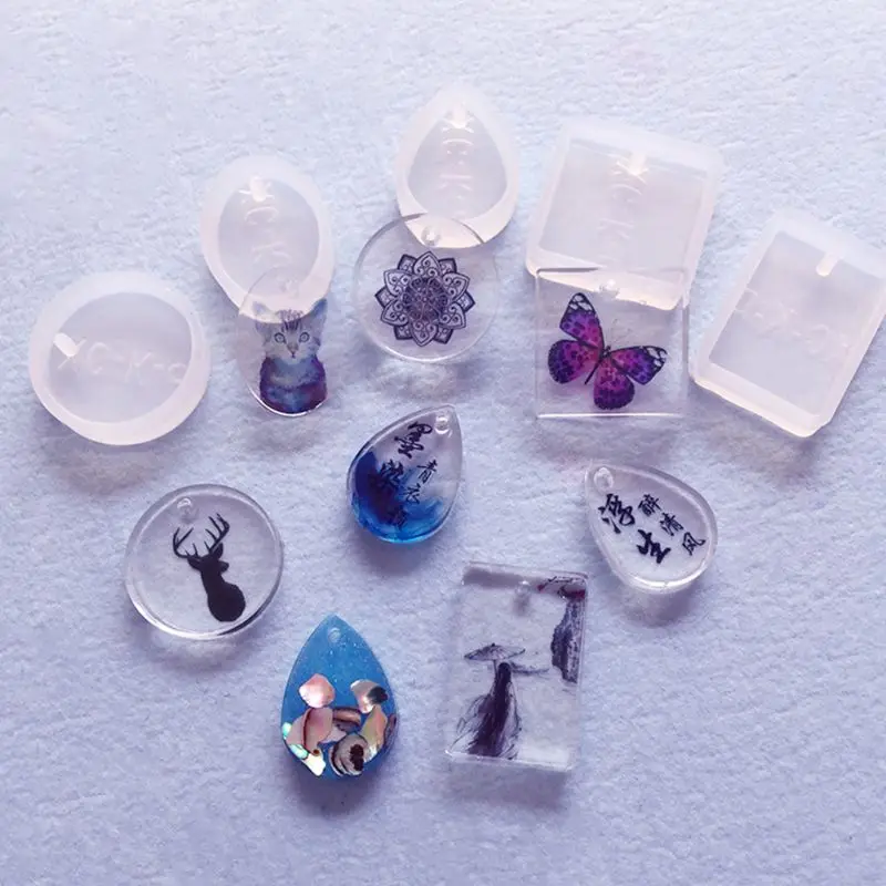 

39Pcs Crystal Epoxy Resin Mold Geometric Irregular Earrings Pendant Casting Mould Handmade DIY Crafts Jewelry Making Tools