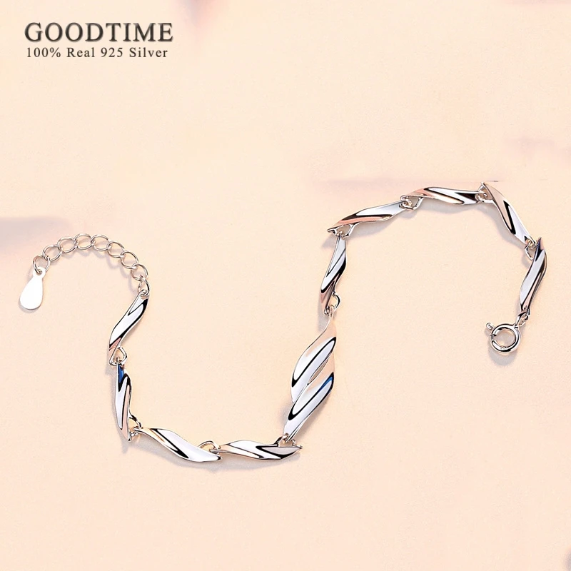 

Simple Style 100% 925 Sterling Silver Women Bracelet Jewelry Accessories Hot Fashion Srebrna Bransoletka