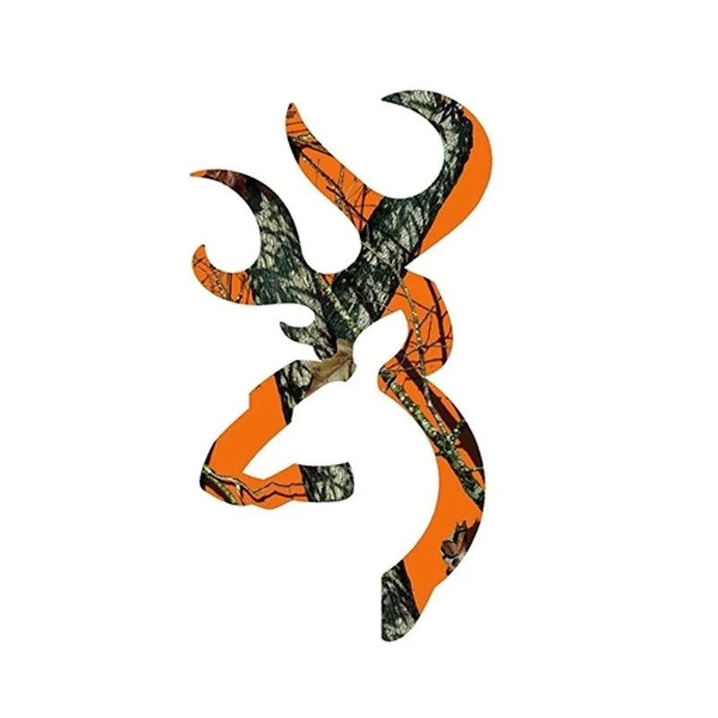 Коричневый стиль бак Realtree оранжевый Камуфляж Охота Наклейка винил переводная