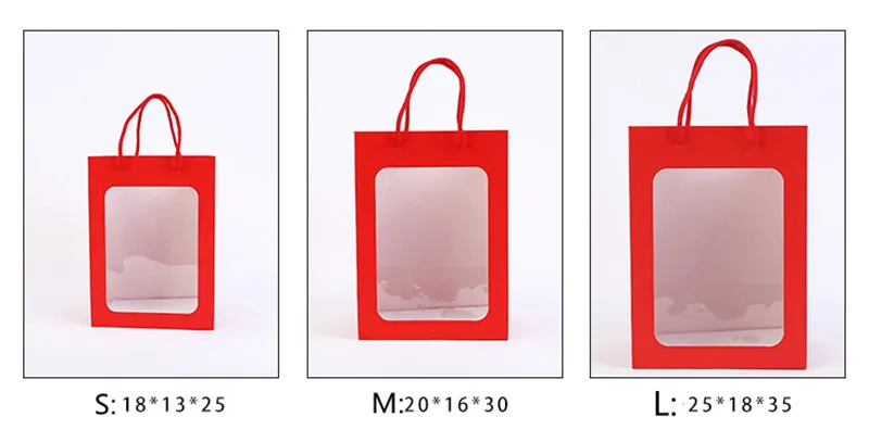 6 шт цветок сумки прозрачный букет Подарочная сумка коробка Свадьба День