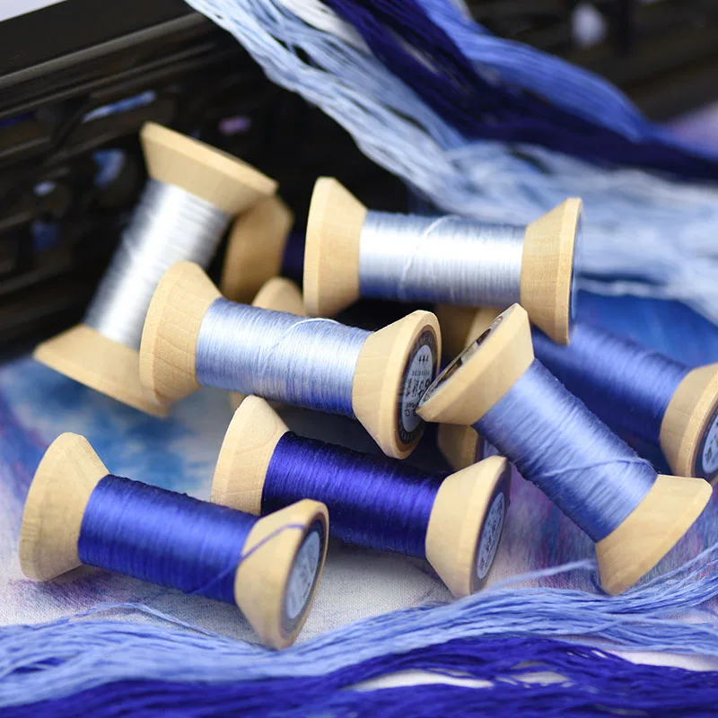 ultra marine embroidery thread/practical mini spool/suzhou thread /DIY common | Дом и сад