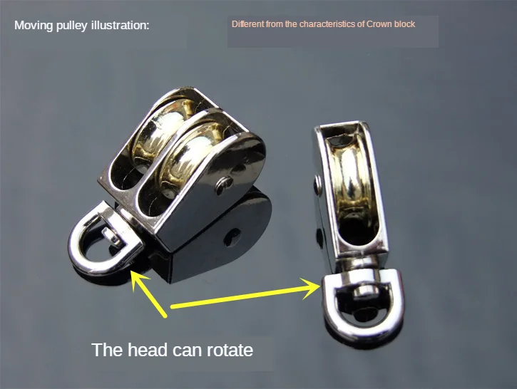 36/52/75 мм металлический шкив цинковый сплав фиксированный корончатый блок и