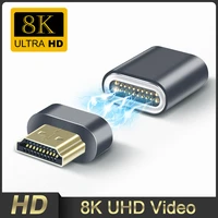 universal magnetic adapter 8k 60hz 48gbps 3d vision hdmi compatible 2 1 converter for projector tv laptop