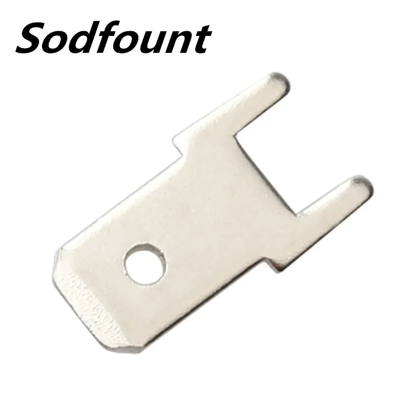 100 шт. 4 8 вставки Разъем пружинный терминал PCB пайки Луг Тип толщина 0 5/0 короткие