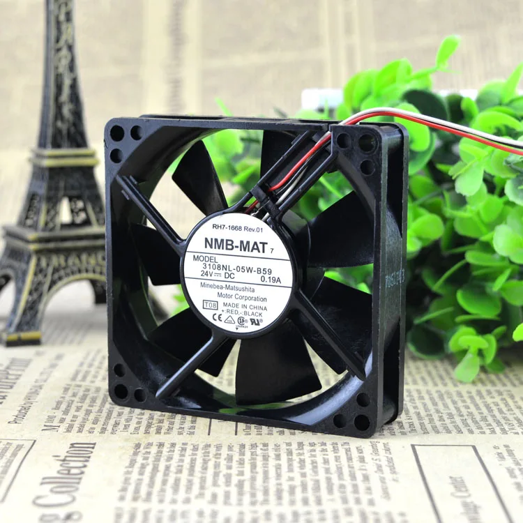 

Новое охлаждение двигателя 3108NL-05W-B59 DC24V 0.19A 8020 8 см