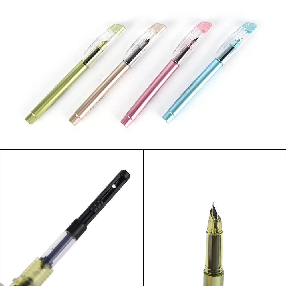 Милый кавайный конфетный цвет Пластик каллиграфия чернильная ручка для письма