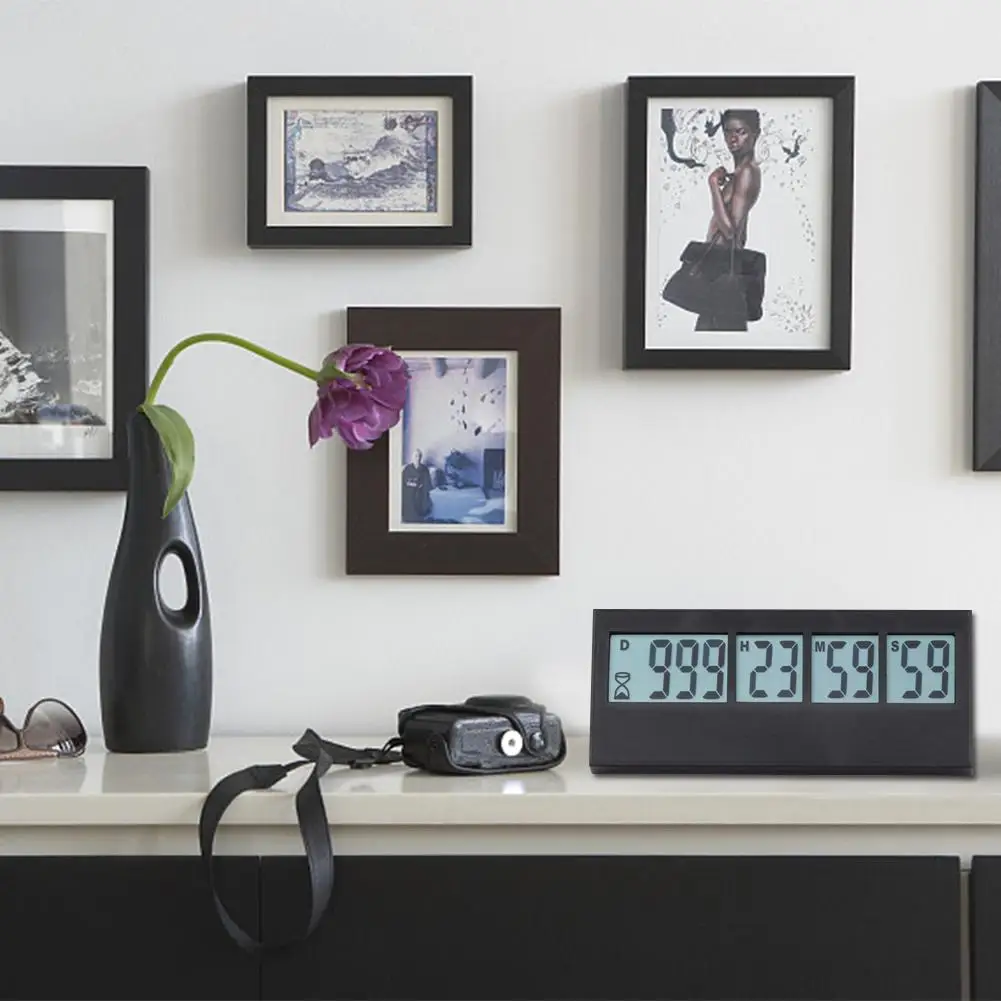 Часы с обратным отсчетом на 999 дней цифровой ЖК-экран лабораторный таймер для