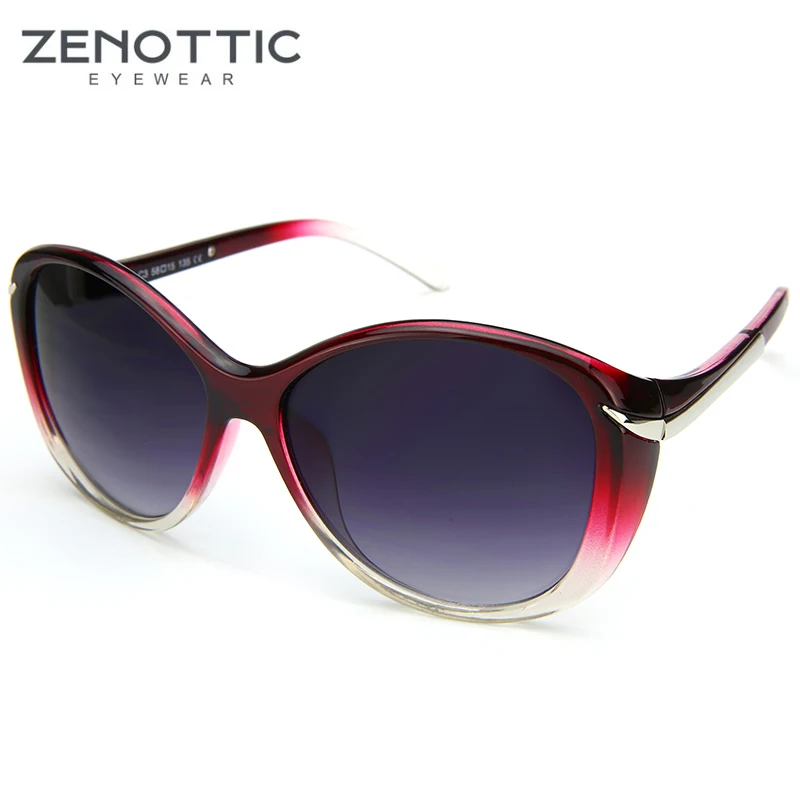 

ZENOTTIC Luxury Brand Design Butterfly Oversized Sunglasses For Women Retro Vintage Big Gradient Polarized Sun Glasses Shades