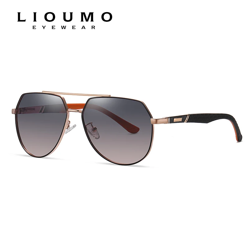 LIOUMO Vintage Sun Glasses Women Classic Aviation Men Polarized Sunglasses Trendy Shade Driving Goggles Gradient gafas de sol | Аксессуары