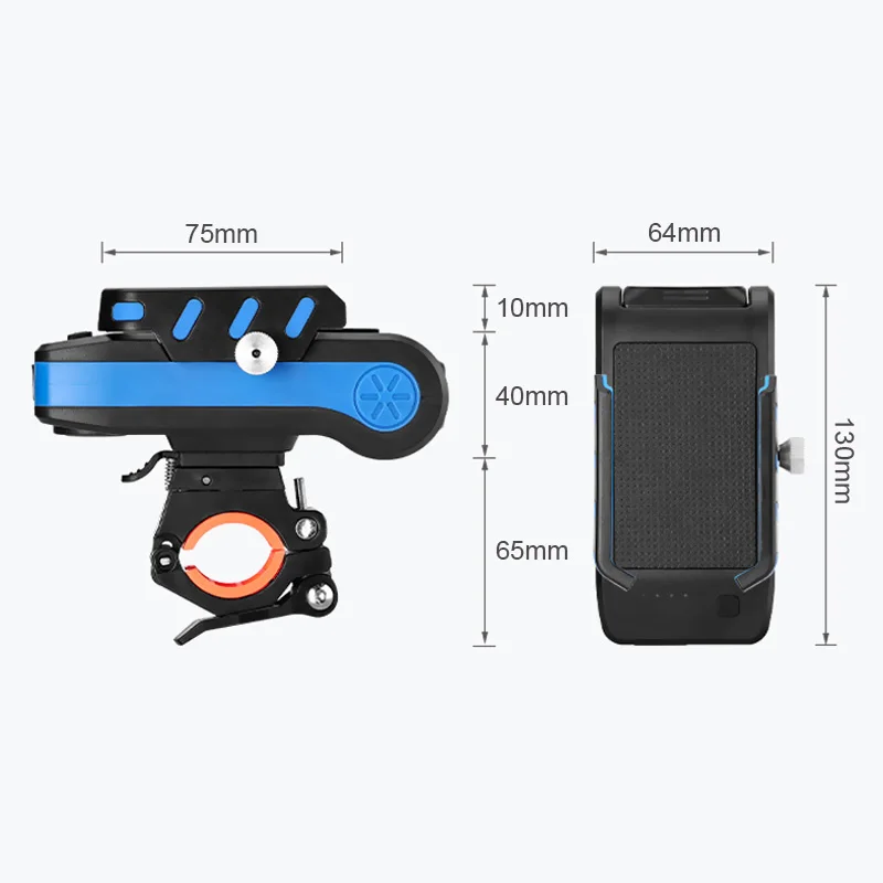4 in 1 bicycle light front 2t6 led bike light usb rechargeable 4000mah power banks speaker phone holder mtb flashlight lantern free global shipping