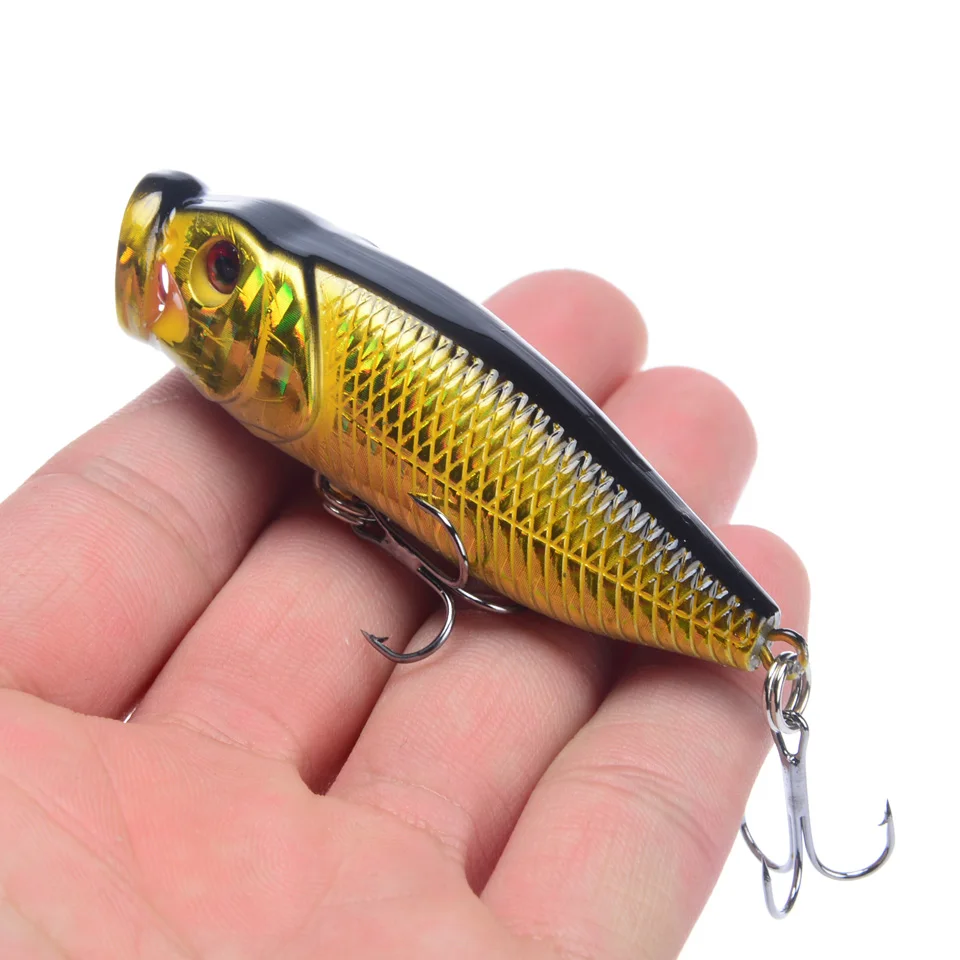 Рыболовные приманки Topwater Popper 7 см 8 5 г цветов жесткие Искусственные воблеры