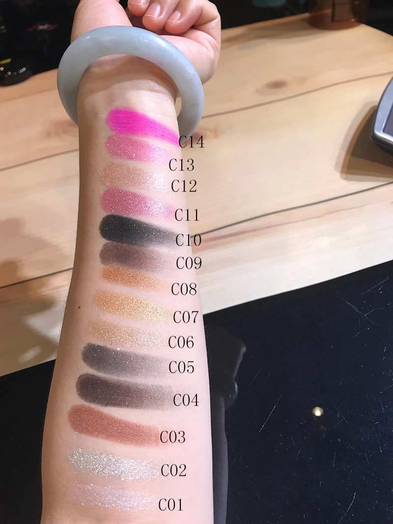 Цветные салонные тени для век сделай сам пудра макияжа один пигмент яркие