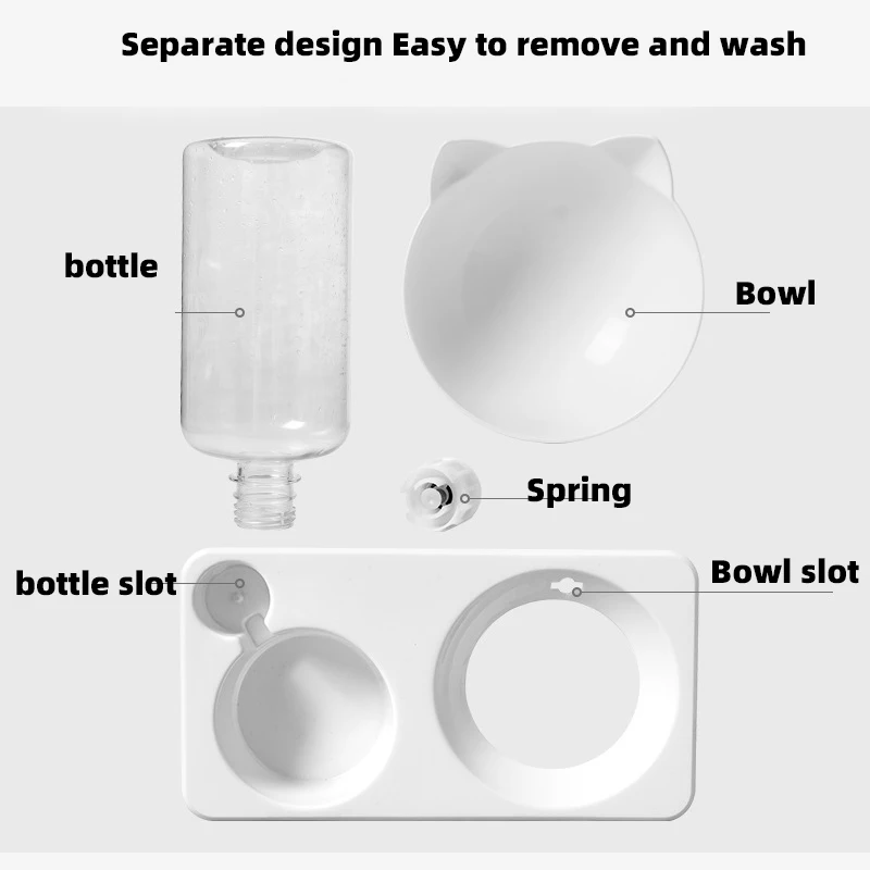 

Drinking Bowl for Cats Feeding Pets Feeding Dual-purpose for Pets Can Automatically Drink Water Feeder