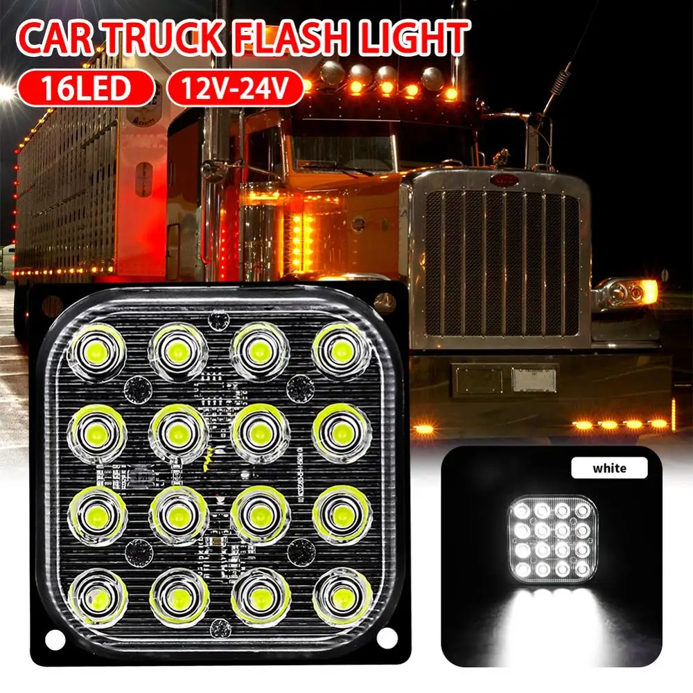 Светодиодный квадратный светильник 12 В 48 Вт светодиодный стоп сигнал поворотный