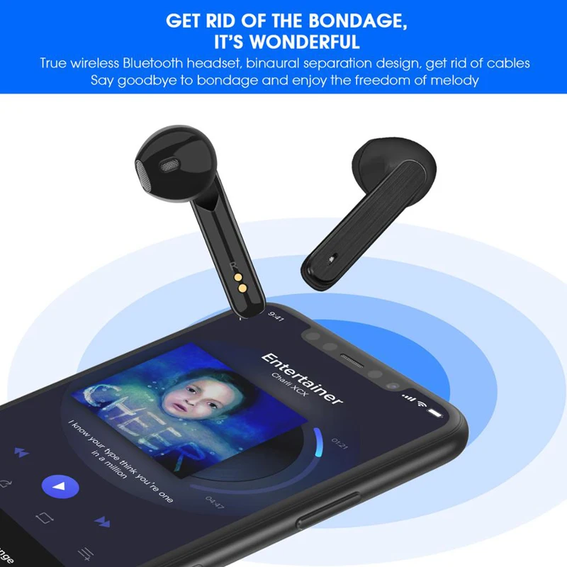 Oppselve Bluetooth 5 0 наушники TWS беспроводные Blutooth Handsfree спортивные с зарядным