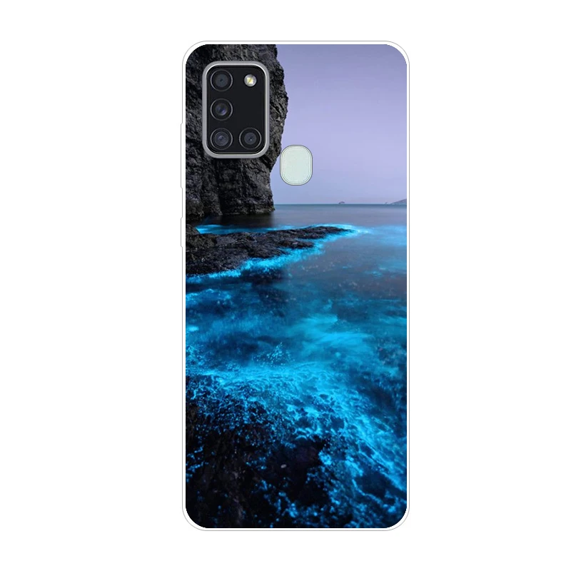 Чехол для Samsung A21S чехол телефона силиконовый мягкий из ТПУ Galaxy A 21 S A21 Fundas