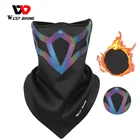 WEST BIKING теплые зимние головные уборы для езды на велосипеде MTB, велосипед, Обложка для лица, бандана, для бега, катания на лыжах, спортивный велосипедный шарф