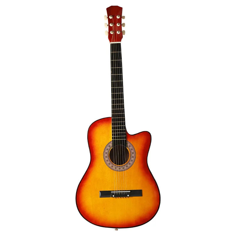 Гитара для взрослых 38 дюймов гитара из липы гитарный инструмент начинающих