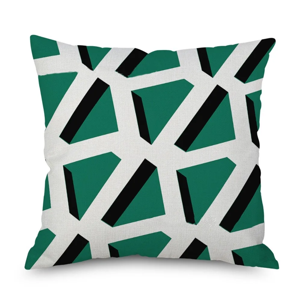 Горячая 45*45 см загадочная зеленая наволочка из полиэстера бросок с буквами